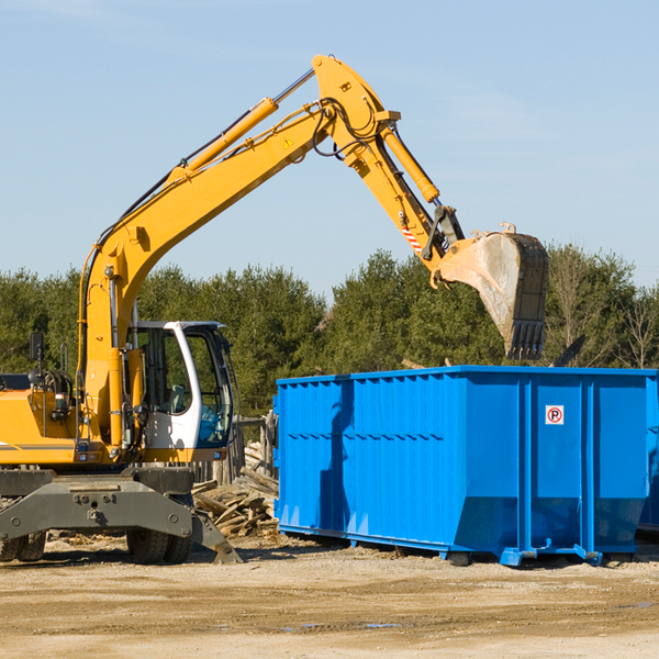 what happens if the residential dumpster is damaged or stolen during rental in Mays Landing